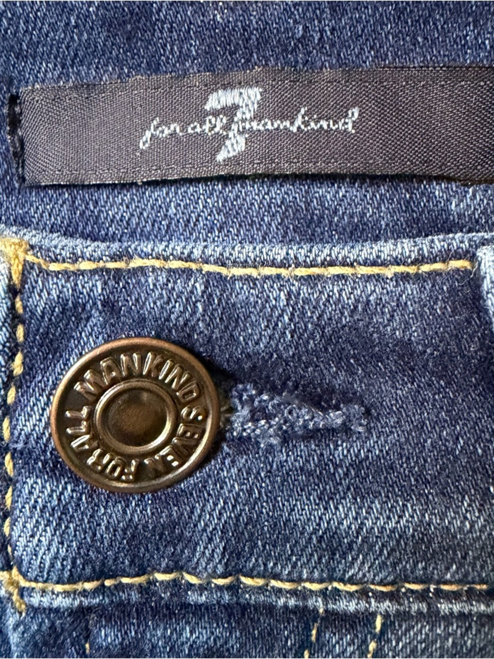 7 For All Mankind Ankle Gwenevere Mid Rise Skinny Jeans – Size 25 (26X26.5) - Picture 3 of 16